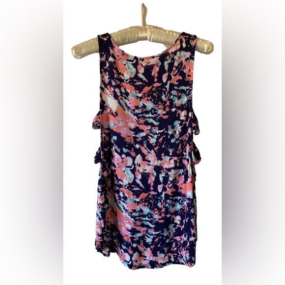 Soprano floral tank boho cutout sides - Picture 2 of 4